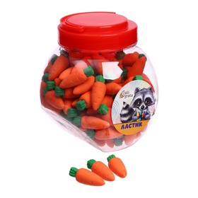 Ластик фигурный «Морковка» (комплект 120 шт)