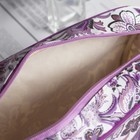 Косметичка дорожная, отдел на молнии, с ручкой, цвет фиолетовый - Фото 3