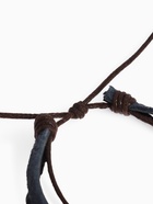 Браслет кожа «Бабочка» с бусинами, 3 нити, цветной, d=5 см - Фото 4