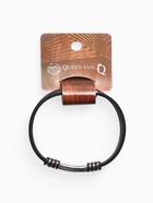 Браслет унисекс «Стиль» прямоугольник с тройными вставками, цвет чёрный с серебром, 23 см - Фото 3