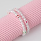 Браслет-пружинка детский «Выбражулька» сердечки в кубике, цвет белый - Фото 2