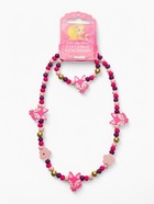 Набор детских украшений Выбражулька «Лисички», 2 предмета: бусы, браслет, фиолетовый, розовый - Фото 3