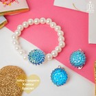 Набор детский 2 предмета: браслет, клипсы, подсолнух, МИКС - Фото 1