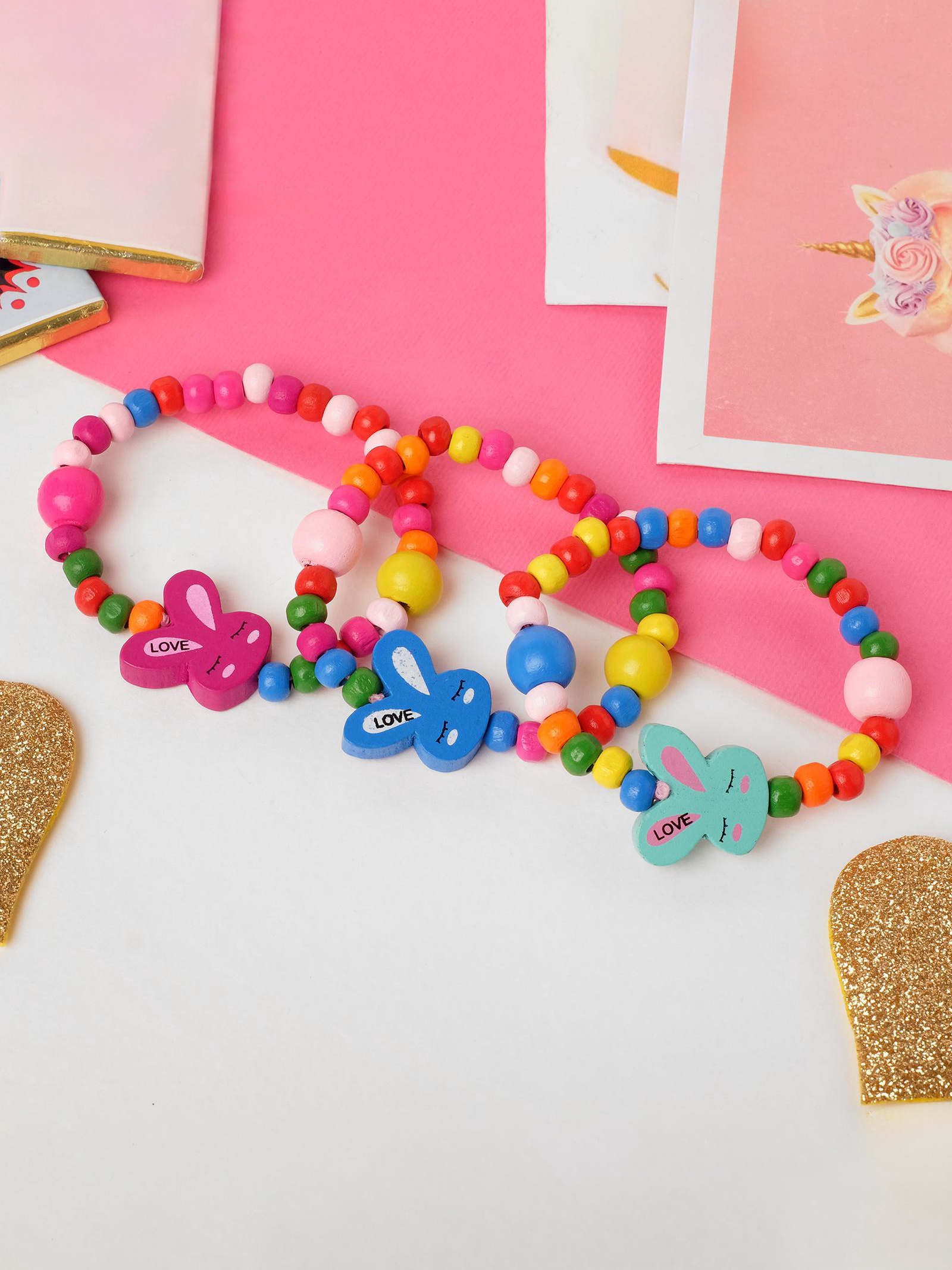 Браслет детский «Выбражулька» зайчик сонный на радуге, цвет МИКС ...