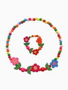 Набор детских украшений Выбражулька «Цветочное настроение», 2 предмета: бусы, браслет d=6 см МИКС - Фото 1