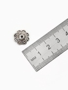 Шапочки для бусин (набор 10 шт.), 1.4×1.4×0.6 см, цвет черненое серебро - Фото 2
