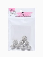 Шапочки для бусин (набор 10 шт.), 1.4×1.4×0.6 см, цвет черненое серебро - Фото 6