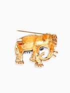 Брошь «Слон индийский», цвет красно-серый в золоте - Фото 4
