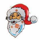 Значок световой "Дед Мороз" с бородой - Фото 1