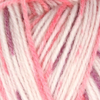 Пряжа "Подмосковная" 50% шерсть, 50% акрил 250м/100гр (7168, принт)