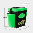 Ящик зимний Helios FishBox 10 л, односекционный, цвет зелёный - Фото 2