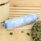 Валик «Цветочный» для бани и сауны, стружка можжевельника, тик - Фото 4