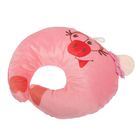 Подушка дорожная детская «Свинка» для шеи, цвет розовый - Фото 2