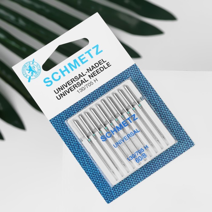 Иглы для бытовых швейных машин, универсальные, №60, 10 шт - Фото 1