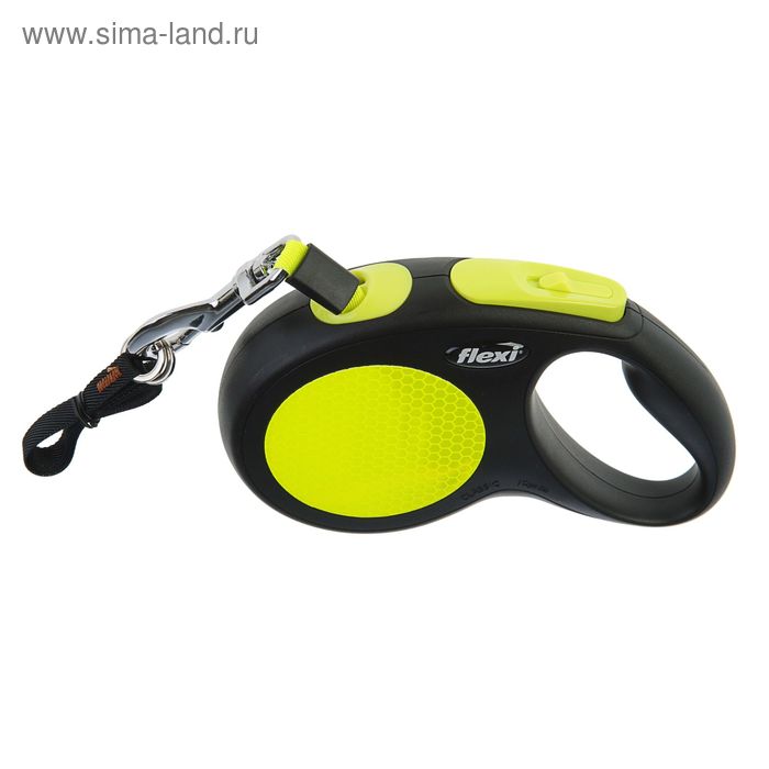 Рулетка Flexi Neon New Classic М-L (до 50 кг) лента 5 м - Фото 1