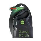 Рулетка Flexi New Classic L, лента 5 м, до 50 кг, чёрная - Фото 2
