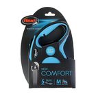 Рулетка Flexi New Comfort М (до 25 кг) лента 5 м, черный/синий - Фото 2