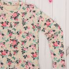 Блузка (свитшот) для девочки, рост 98 см, принт цветы - Фото 4