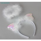 Ободок-нимб "Крылья с пухом" - Фото 2