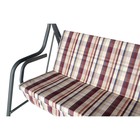 Качели садовые «Карибы», 209×142×155 см, максимальная нагрузка 300 кг, винные - Фото 3