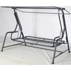 Качели садовые «Карибы», 209×142×155 см, максимальная нагрузка 300 кг, винные - Фото 5