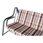 Качели садовые «Карибы», 209×142×155 см, металл, 3-местные, винные - Фото 6