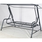 Качели садовые «Карибы», 209×142×155 см, металл, 3-местные, винные - Фото 8