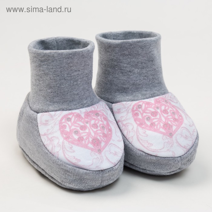 Пинетки "Принцесса", рост 62 см, 100% хл., интерлок - Фото 1