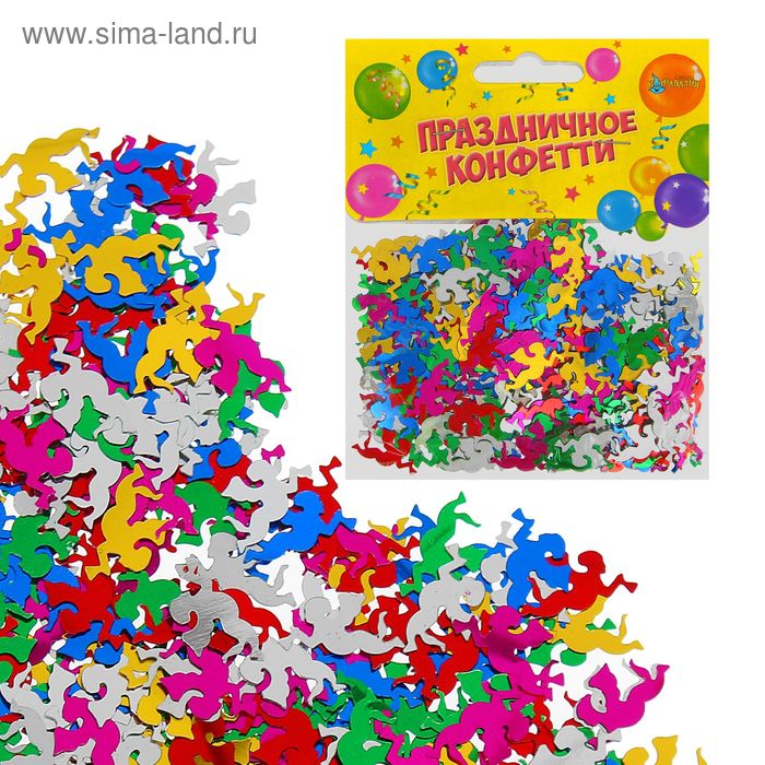Карнавальное конфетти "Ангелочки цветные" - Фото 1