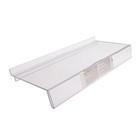 Полка для экономпанелей, для обуви, с ценникодержателем, 24.5×11.5 см, оргстекло, 3 мм - Фото 3