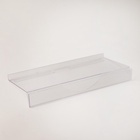 Полка для экономпанелей, для обуви, с ценникодержателем, 24.5×11.5 см, оргстекло, 3 мм - Фото 5