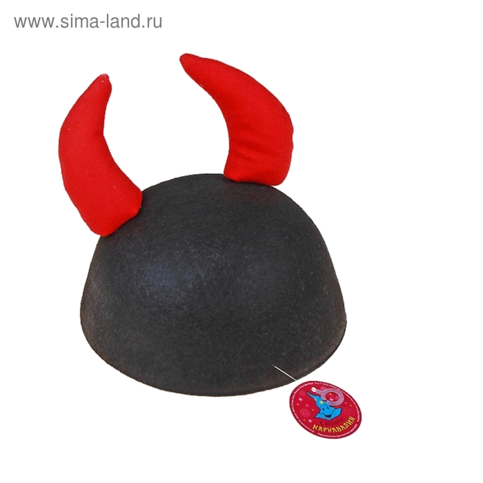 Карнавальная шляпа "Рога викинга" - Фото 1