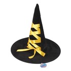 Шляпа-конус «Ведьмочка», с завязками, лента цвета МИКС - фото 8350885
