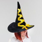 Шляпа-конус «Ведьмочка», с завязками, лента цвета МИКС - Фото 5