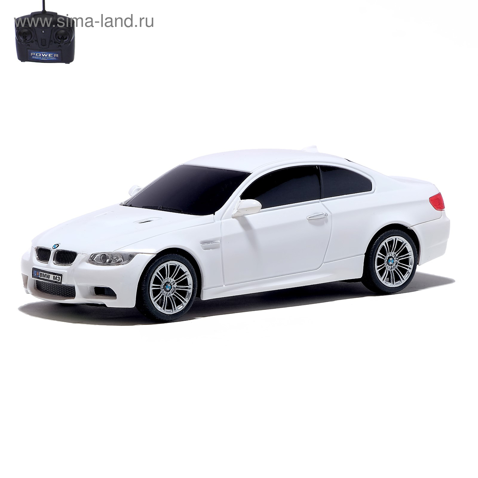 Машина радиоуправляемая BMW M3, 1:24, работает от батареек, свет, цвет  белый (2415406) - Купить по цене от 518.00 руб. | Интернет магазин  SIMA-LAND.RU