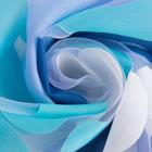 Тюль "Этель" Калейдоскоп (цвет голубой) без утяжелителя, ширина 250 см, высота 270 см - Фото 3