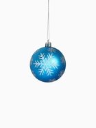 Ёлочные игрушки «Снегопад», шары новогодние, набор 6 шт., d=7 см, голубой - Фото 6