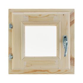 Окно, 30×30см, двойное стекло, с уплотнителем, из хвои