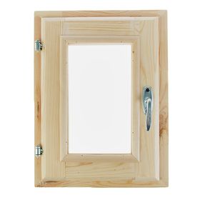 Окно, 40×30см, двойное стекло, с уплотнителем, из хвои