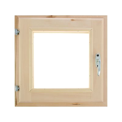 Окно, 40×40см, двойное стекло, с уплотнителем, из липы