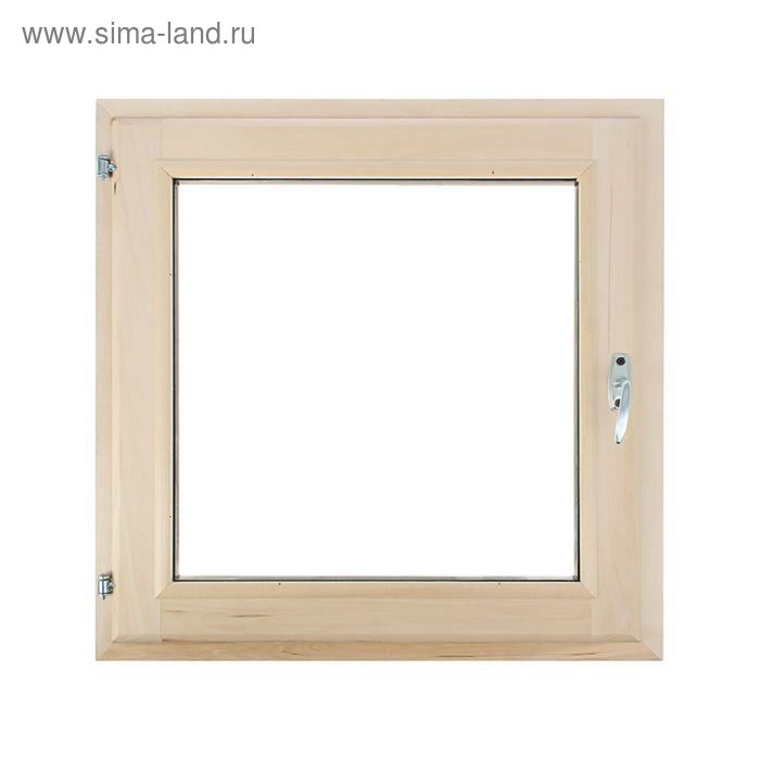 Окно, 50×50см, двойное стекло, с уплотнителем, из липы - Фото 1