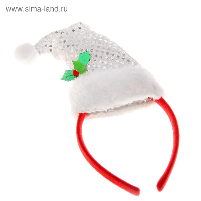 Ободок карнавальный "Колпачок" блестящий - Фото 1