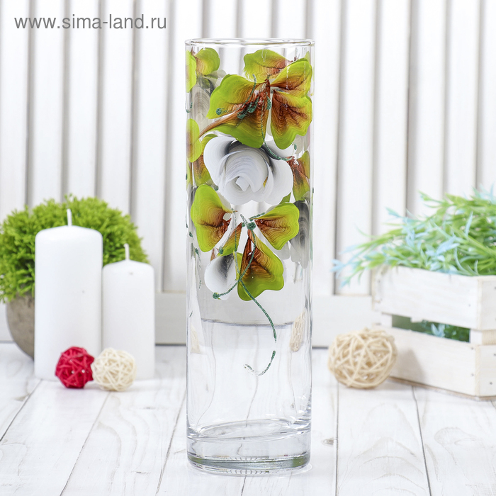 Ваза "Рассвет" цилиндр 7*26 см - Фото 1