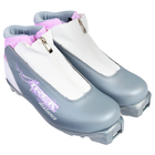 Ботинки лыжные TREK Distance Women Comfort SNS ИК, цвет серый металлик, лого сиреневый, размер 41 - Фото 2