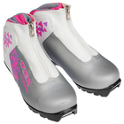 Ботинки лыжные TREK Olimpia Comfort NNN ИК, цвет серебро, лого розовый, размер 39 - Фото 2