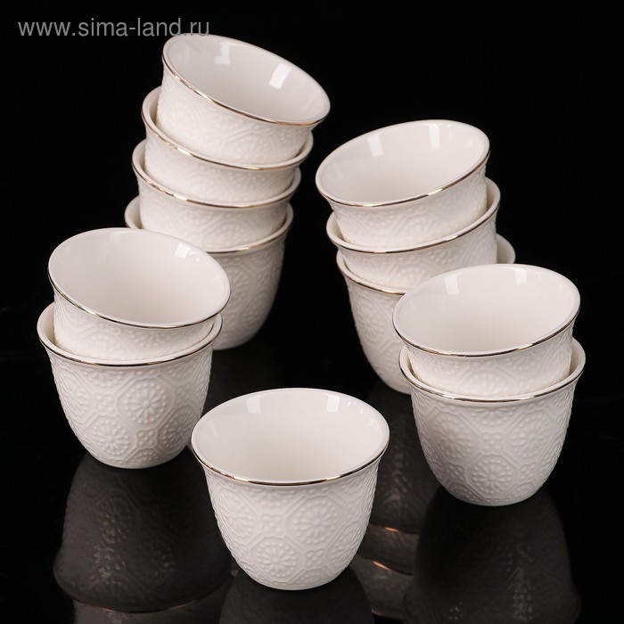 Набор керамических чашек «Моник», 70 мл, 12 шт - Фото 1