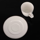 Сервиз керамический кофейный Доляна «Флоренц», 24 предмета: чашка 80 мл, блюдце - Фото 5