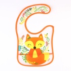 Нагрудник для кормления M&B «Лисичка Соня» непромокаемый на липучке, с карманом - Фото 3