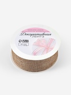 Лента из джута, 30 мм, 4,5 ± 1 м, цвет бежевый - фото 809402788