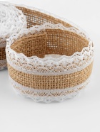 Лента холщовая «Кружево», натуральная, 37 мм, 4.5±0.5 м, белая - Фото 3